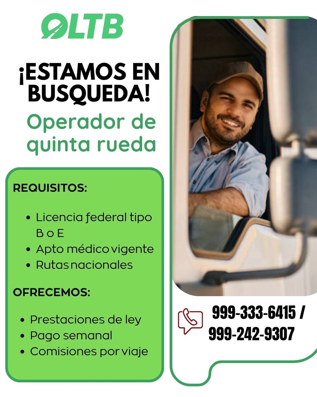 Empleo en Mérida — RRHH Operadora Logística TB