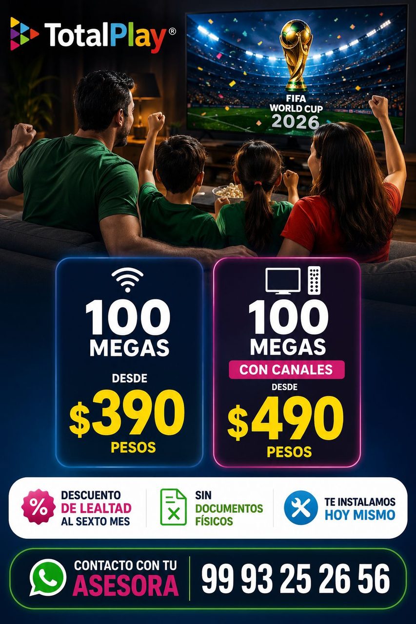 Totalplay Internet Fibra Óptica — Unidad Morelos