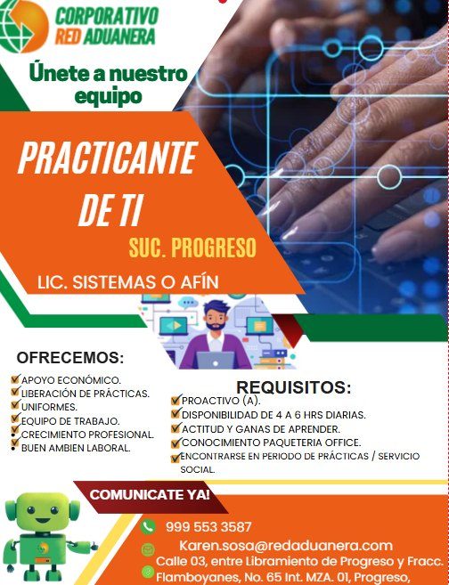 Empleo en Mérida — Reclutamiento Corporativo Red Aduanera