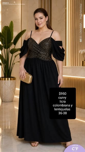 Ropa Curvy con Lentejuelas