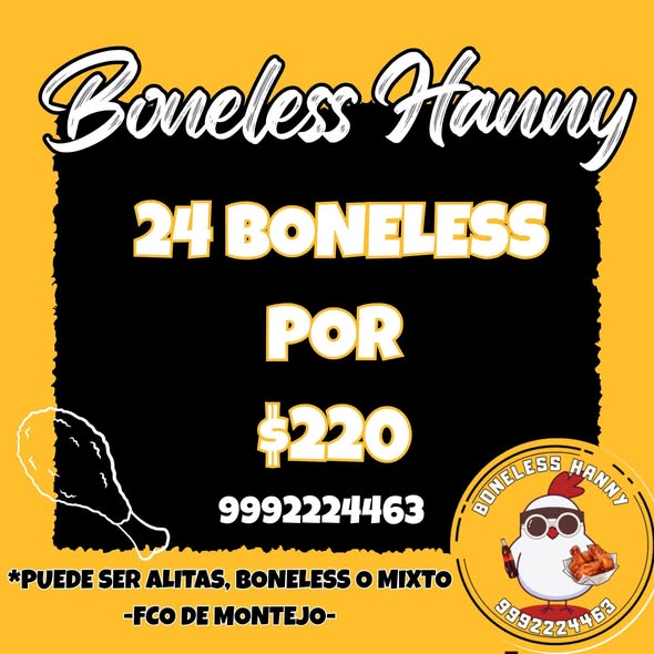 Boneless y Alitas en Fco de Montejo