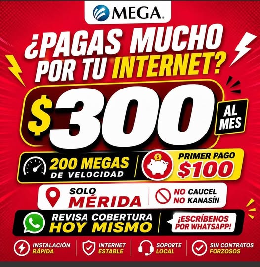 Fibra Óptica MEGA Mérida