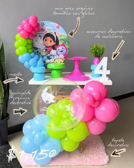 Kit de fiesta mini con decoración y mobiliario