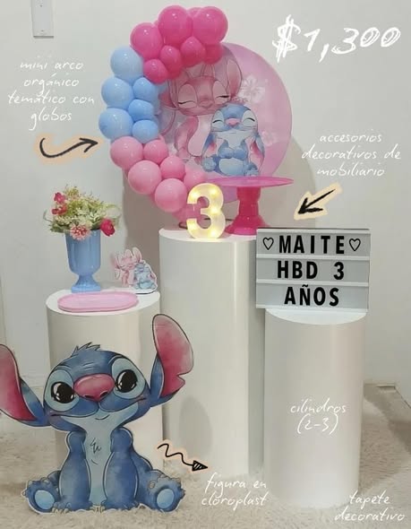 Kit de fiesta mini con decoración y mobiliario