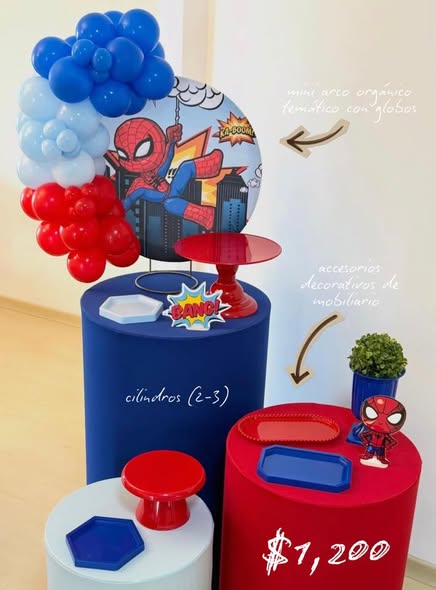 Kit de fiesta mini con decoración y mobiliario