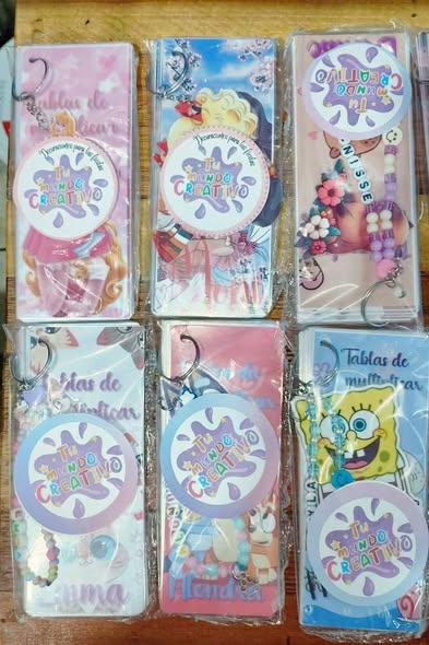 Llaveros Personalizados de Tablas de Multiplicar
