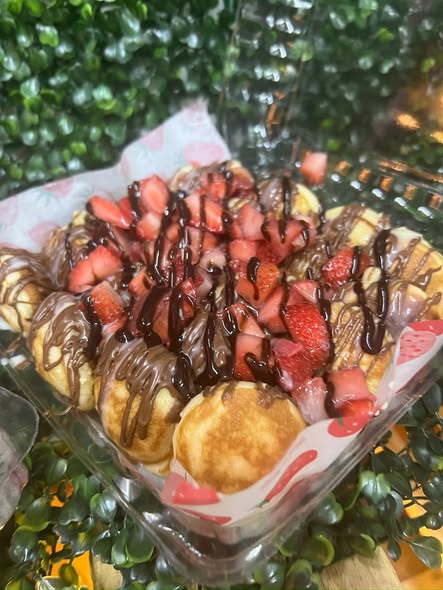 Postres y dulces frente al parque principal