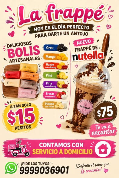 La Frappe: Bolis Artesanales y Frappés