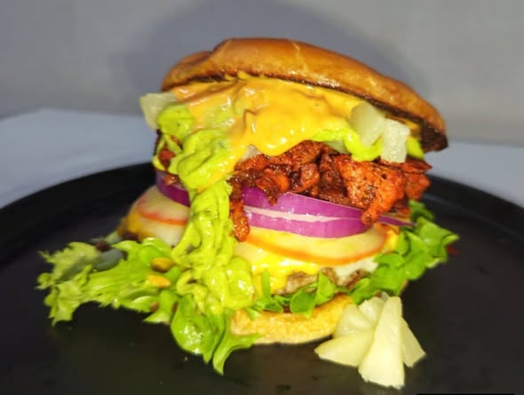Venta de hamburguesas en Mérida