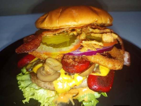 Venta de hamburguesas en Mérida