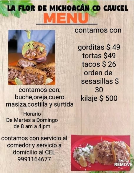 Carnitas estilo Michoacán en Caucel