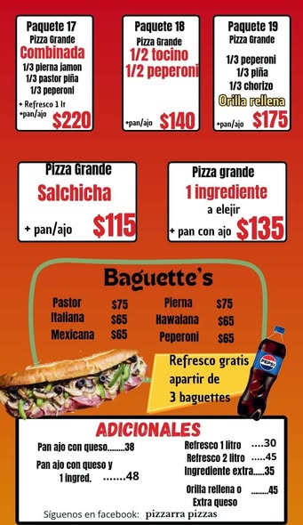 Promoción de Pizza con 3 Ingredientes