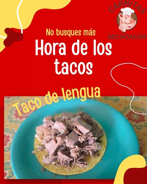 Venta de tacos de lengua a domicilio