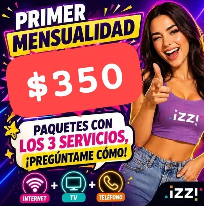 izz! Paquetes de Internet TV y Teléfono