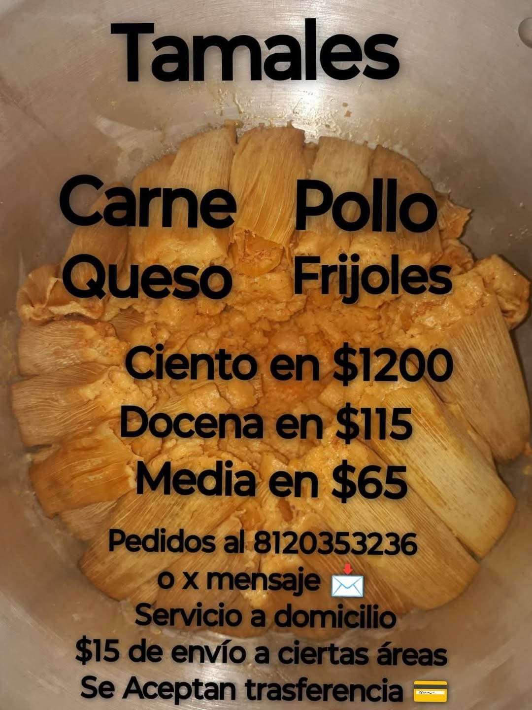 Venta de Tamales Calientitos