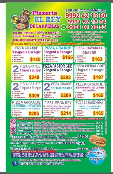 Pizzería El Rey de las Pizzas