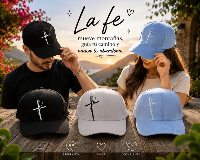 Gorras con diseño de FE en Mérida