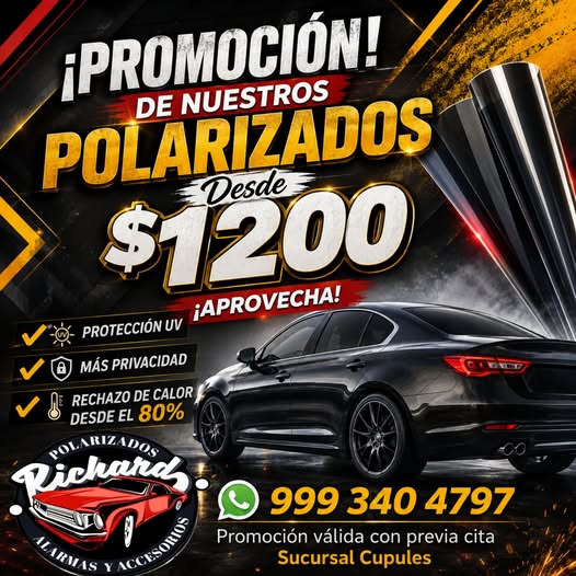 Instalación de Polarizados en Av. Cupules