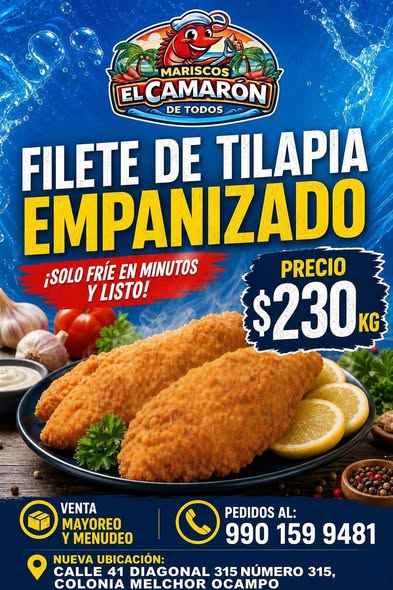 Filete de Tilapia Empanizado