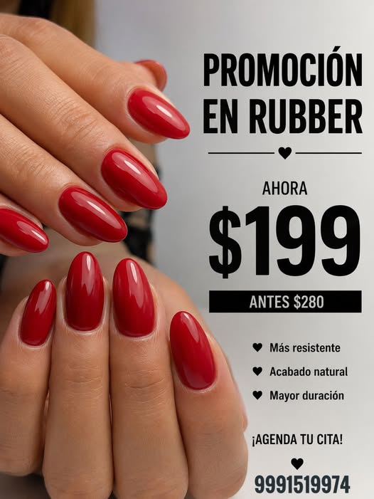 Promoción de Uñas en Rubber