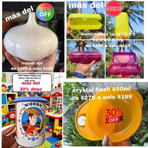 Tupperware con descuentos y entrega inmediata