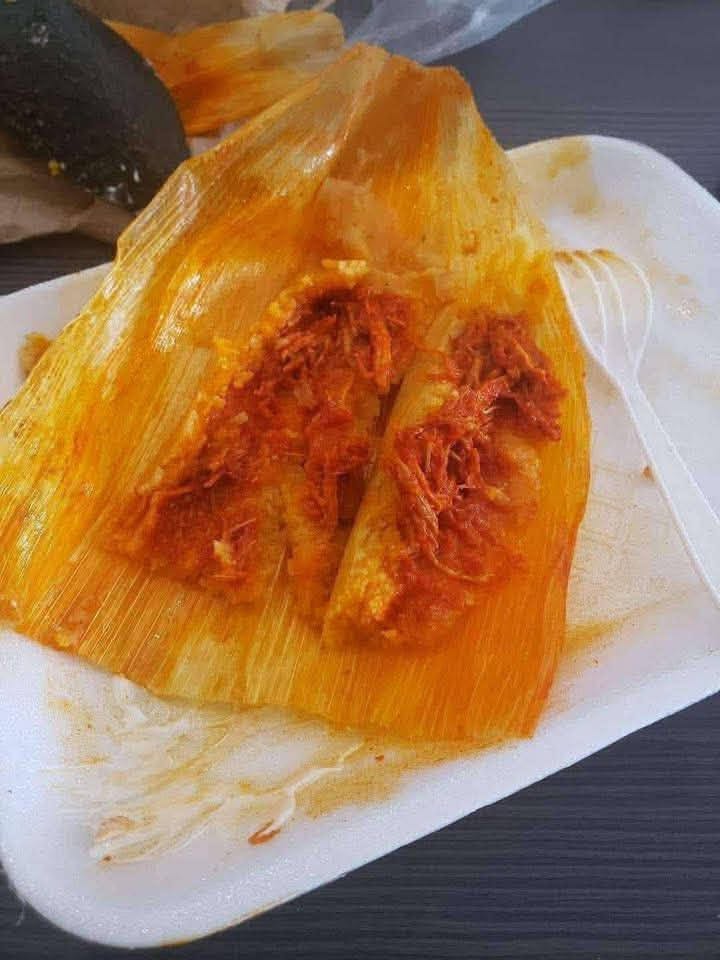 Tamales Rojo en Puerco