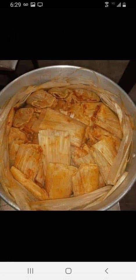 Tamales Rojo en Puerco