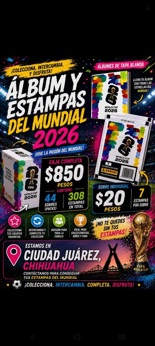 Venta de Torres y Estampas Panini Mundial 2026