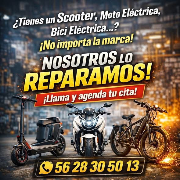Taller eléctrico de motonetas, bicimotos, motos y scooters