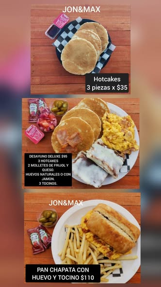 JON&MAX Hotcakes y Desayunos