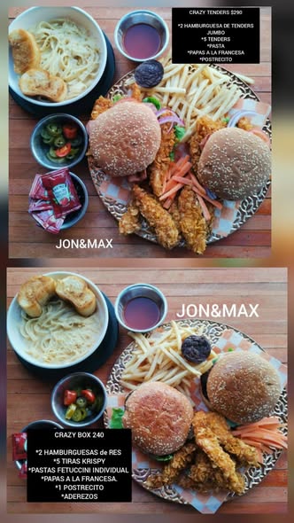 Jon&Max Big Snacks y Hamburguesas