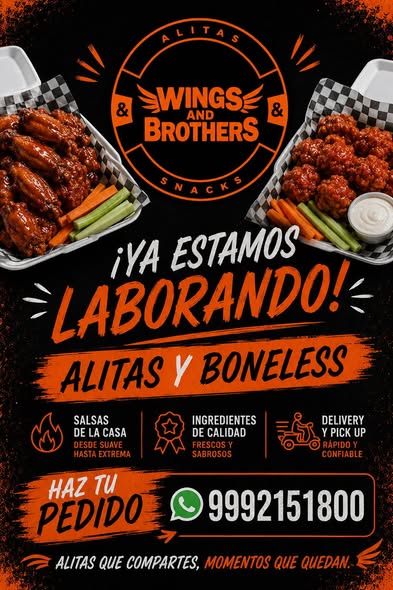 Wings & Brothers - Alitas y Boneless