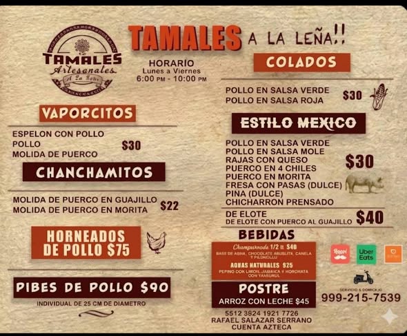 Tamales Artesanales a la Leña en Gran San Pedro Cholul