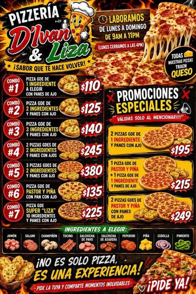 Antojitos y Pizzería D'Ivan & Liza