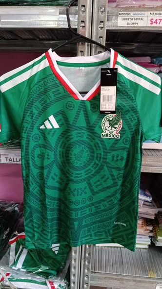 Venta de playeras de la selección mexicana