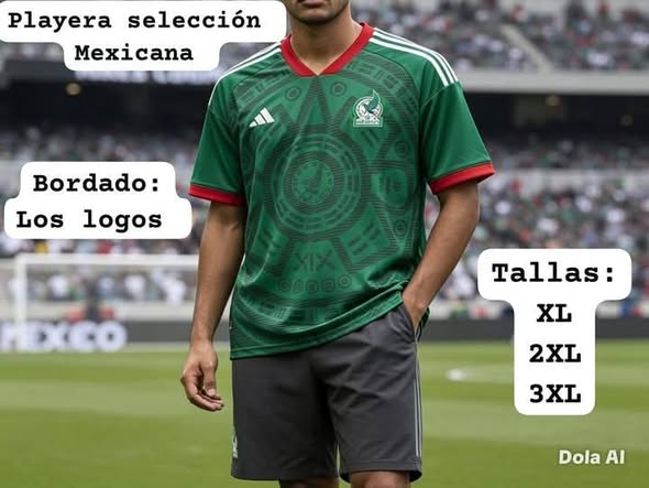Venta de playeras de la selección mexicana
