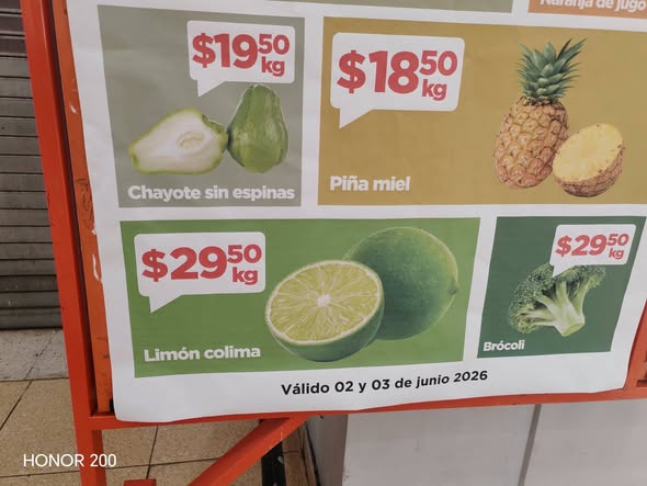 Venta de limones a domicilio en Mérida