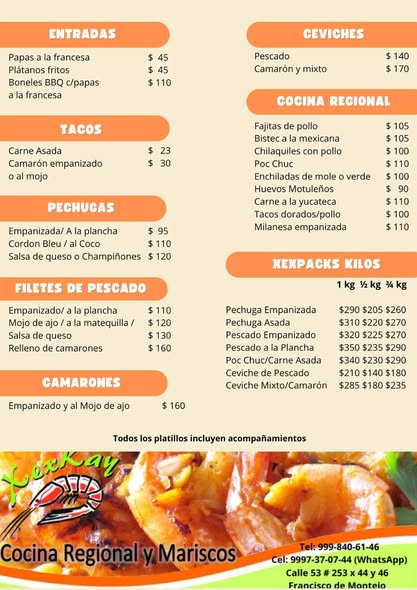 XEXKAY Cocina - Guisos y Menú a la Carta