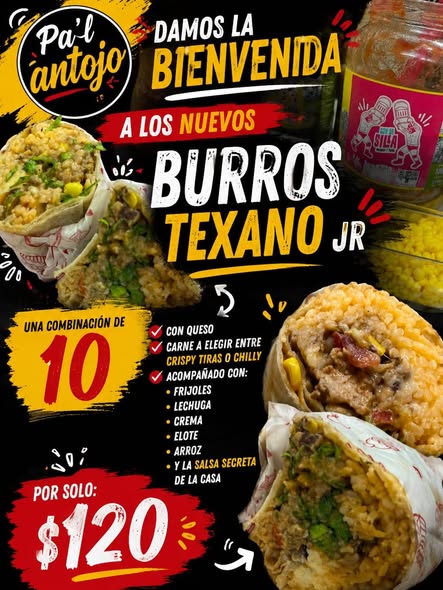 Pal Antojo: Burgers y Burros Texanos