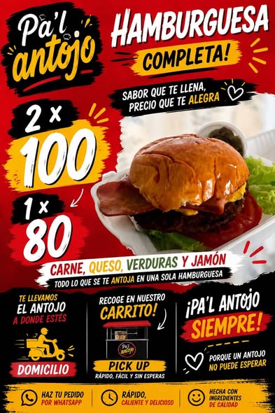 Pal Antojo: Burgers y Burros Texanos