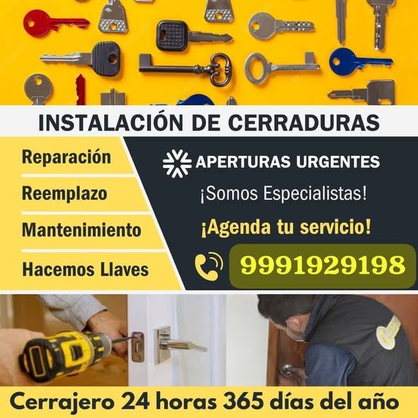 Cerrajería Residencial y Automotriz en Mérida