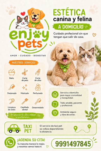 Estética Canina y Felina a Domicilio en Mérida