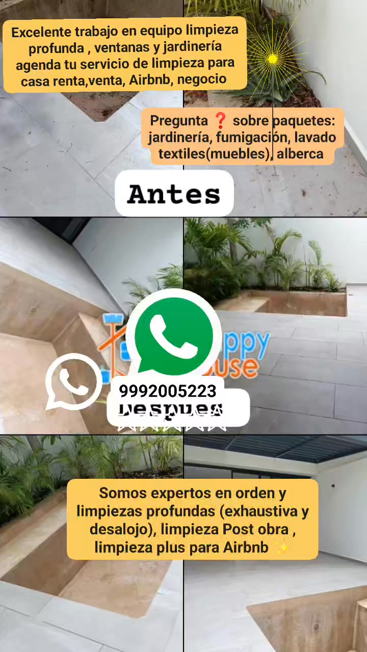 Excelente trabajo en equipo limpieza