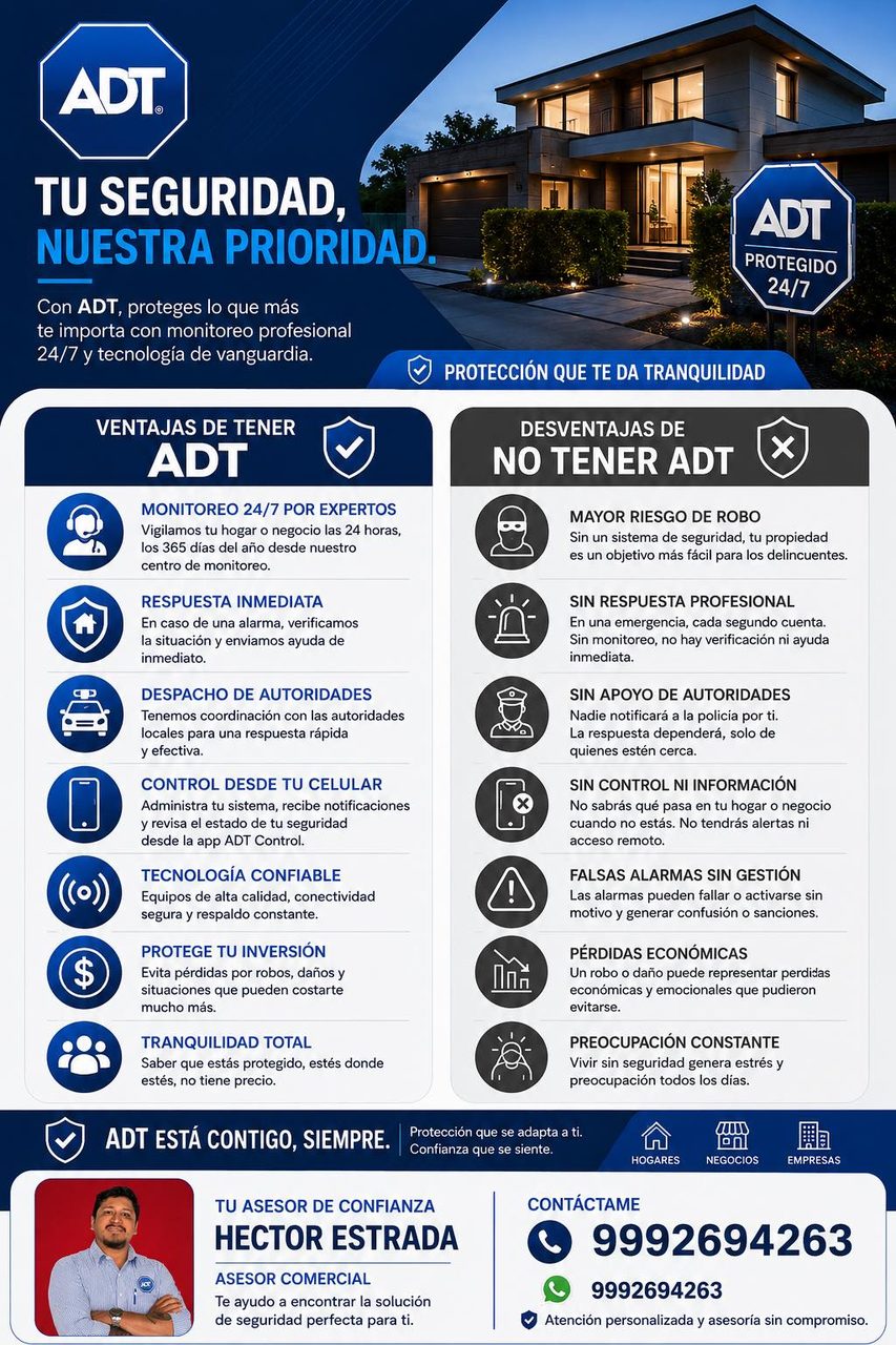 ADT Seguridad Monitoreo 24/7