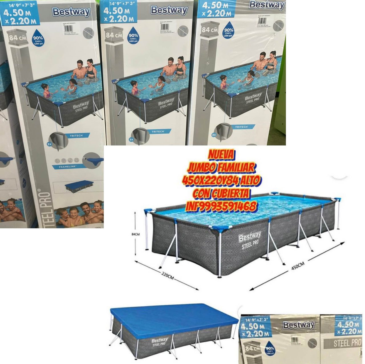 Albercas Bestway Steel Pro