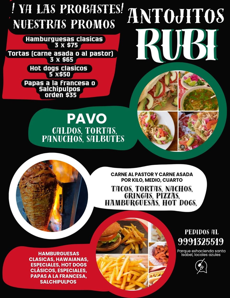 Antojitos Rubi: Hamburguesas, Tortas y Antojitos a Domicilio