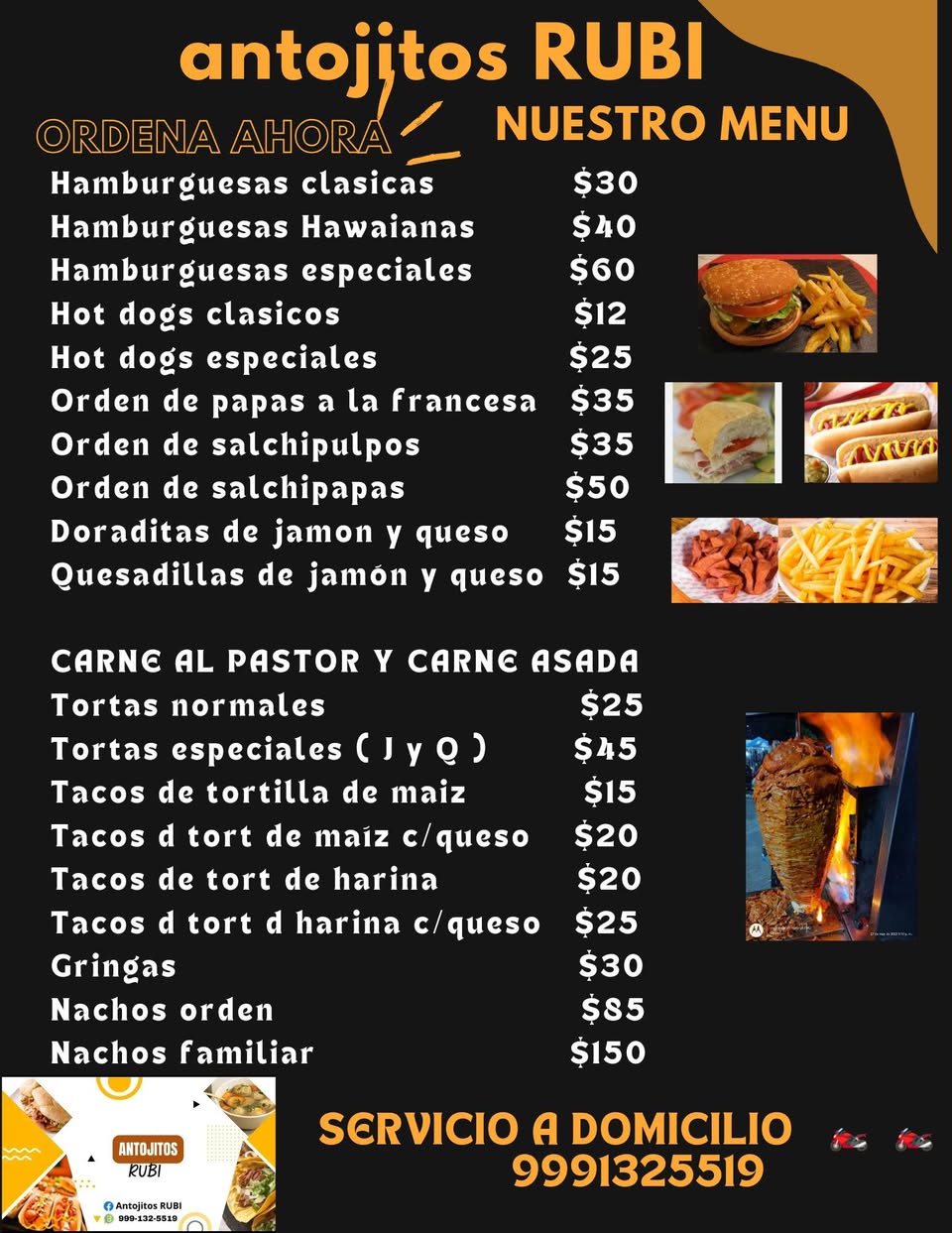 Antojitos Rubi: Hamburguesas, Tortas y Antojitos a Domicilio
