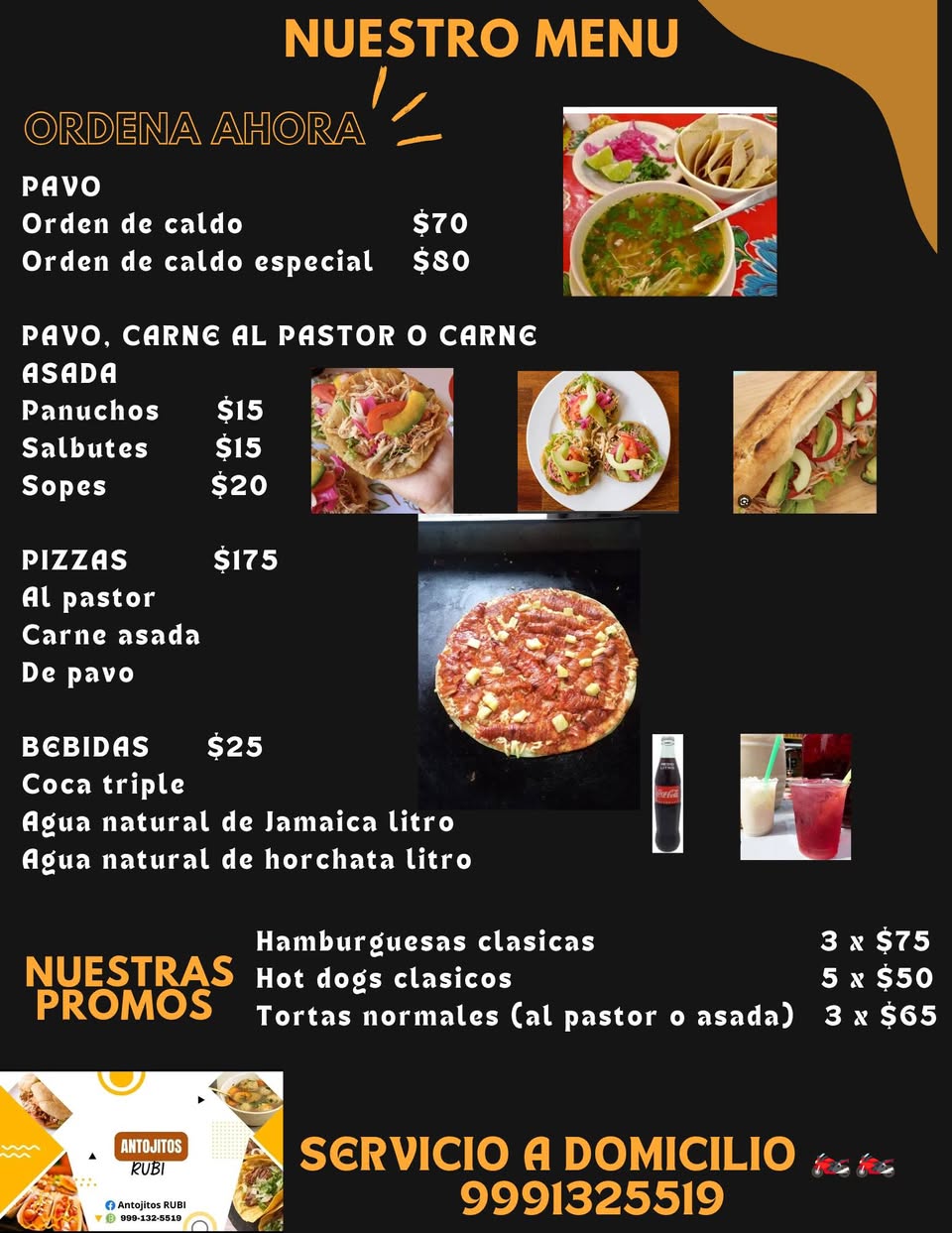 Antojitos Rubi: Hamburguesas, Tortas y Antojitos a Domicilio