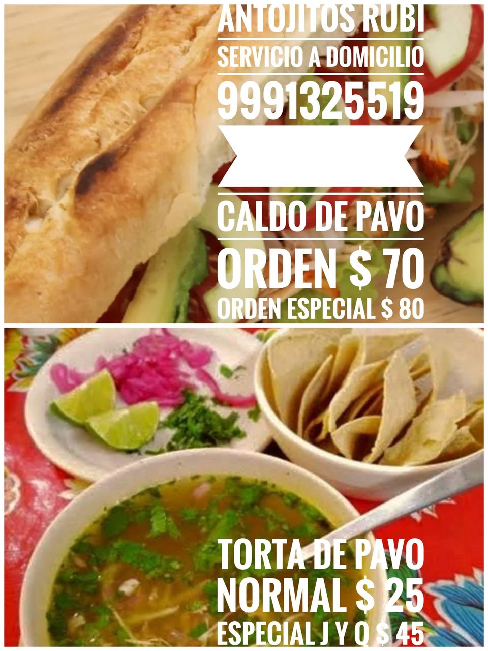 Antojitos Rubi: Hamburguesas, Tortas y Antojitos a Domicilio