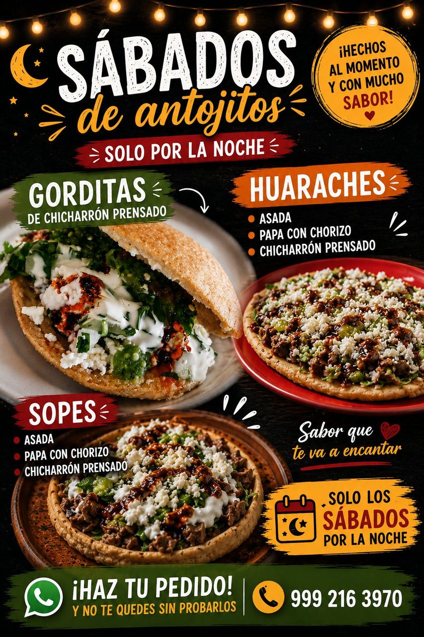 Antojitos sábados por encargo — Canto